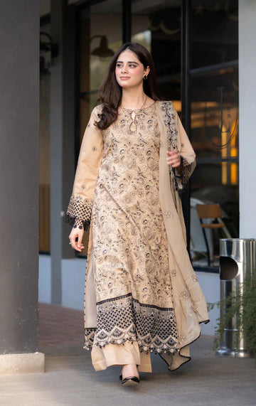 3pc Unstitched Dhanak Fabric With Dupata
